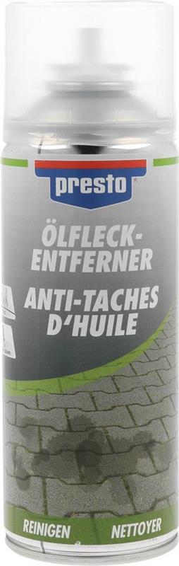 Nettoyant pour tache d’huile - Aérosol 400ml - Presto 03978